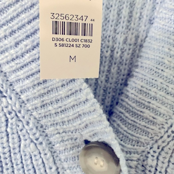 NWT Loft Soft Blue Cardigan size Medium - Picture 4 of 5